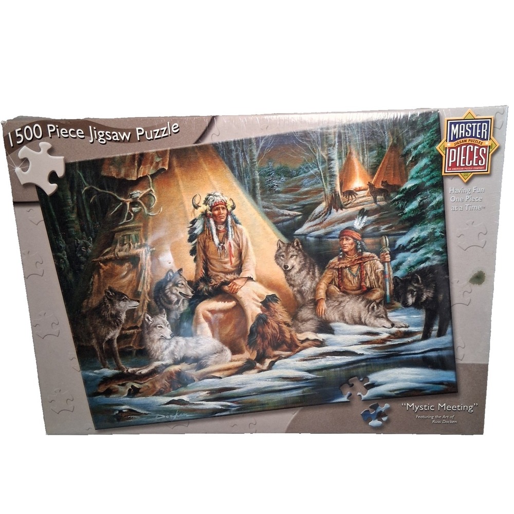 MasterPieces Mystic Meeting 1500 Piece Jigsaw Puzzle Russ Docken Native American